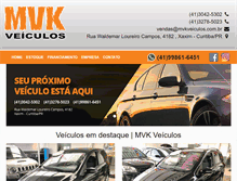 Tablet Screenshot of mvkveiculos.com.br